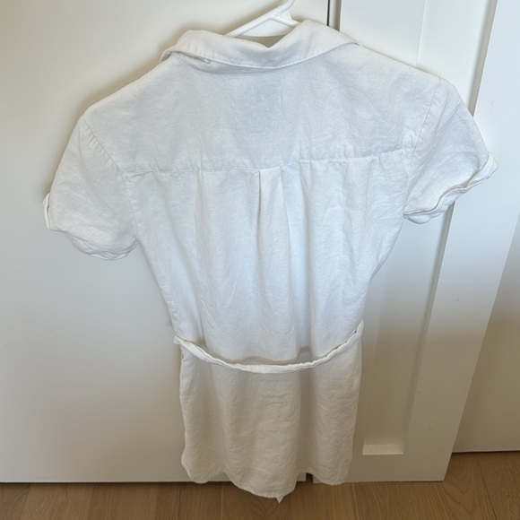 Abercrombie and Fitch White XXSP Shirt Dress - Picture 5 of 5
